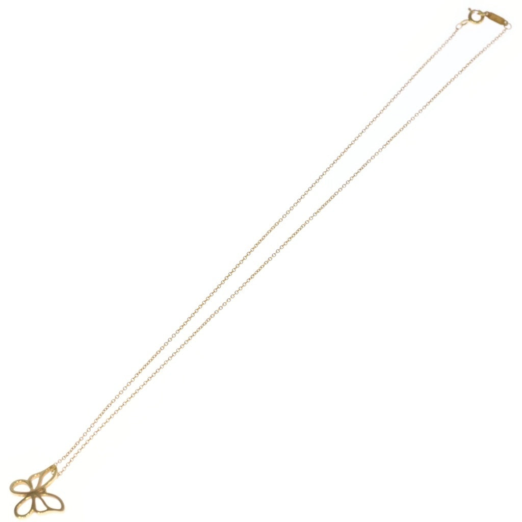 TIFFANY & Co.(ティファニー) K18 バタフライ ペンダント ネックレス 蝶 イエローゴールド 750YG レディース