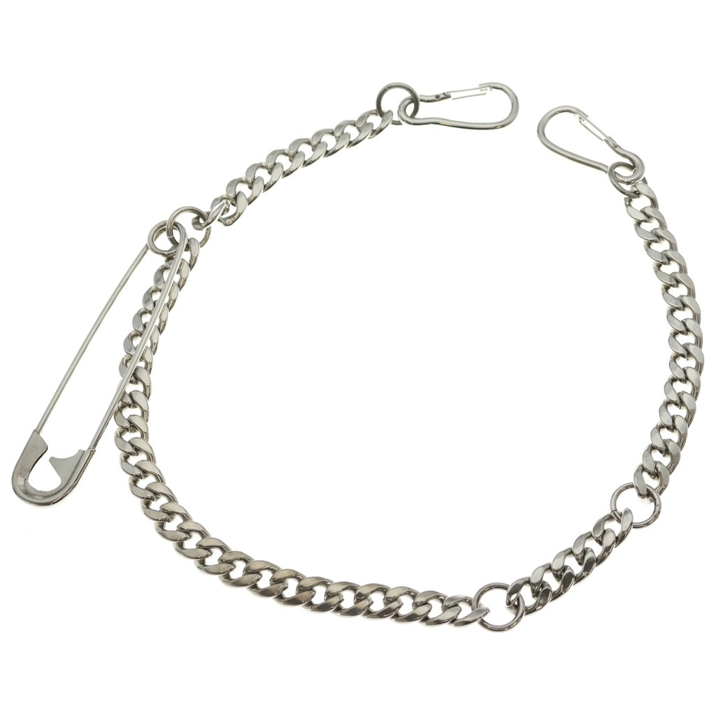 TAKAHIROMIYASHITA The SoloIst.(タカヒロミヤシタザソロイスト) SAFETY PIN WALLET CHAIN セーフティピンウォレットチェーン シルバー
