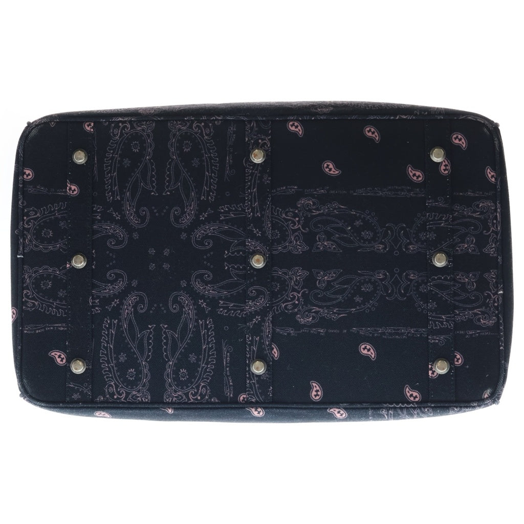 THE WORLD IS YOURS(ザ ワールド イズ ユアーズ) PAISLEY TRAVEL BAG 40 ペイズリートラベルバッグ トートバッグ ペイズリー柄 ブラック レディース
