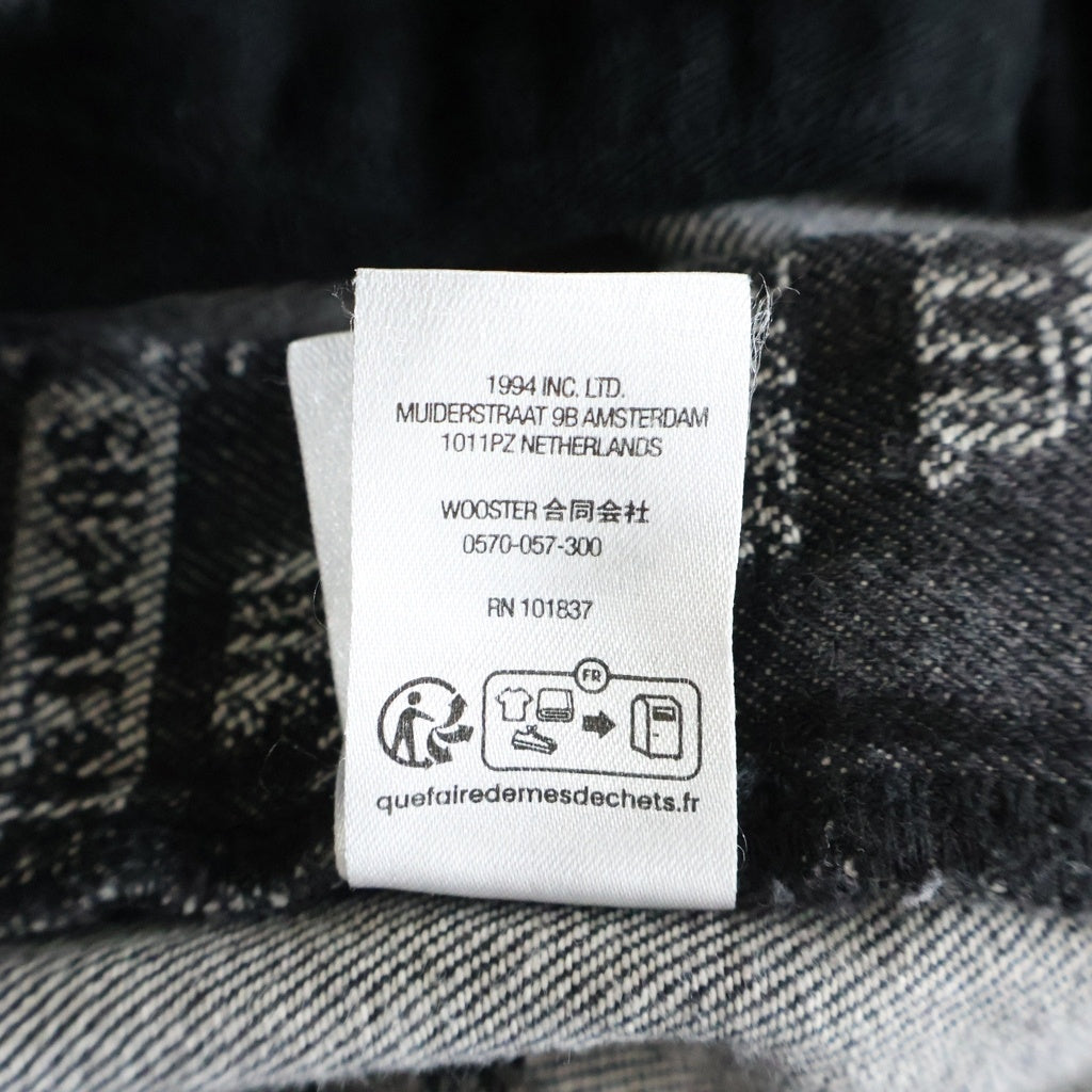 SUPREME(シュプリーム) 23SS Trademark Jacquard Baggy Jean トレードマーク ジャガード バギーデニムパンツ ブラック