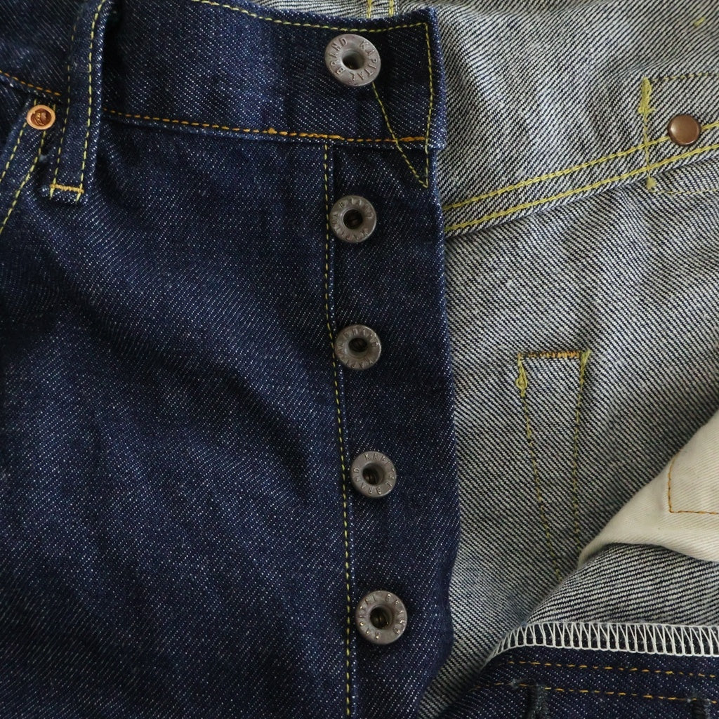 KAPITAL(キャピタル) 12.5 oz Mexican Tuxedo 5P Okagilly メキシカンタキシード 5ポケット オカギリ ボーン刺繍 デニムパンツ インディゴ EK-1528LPB