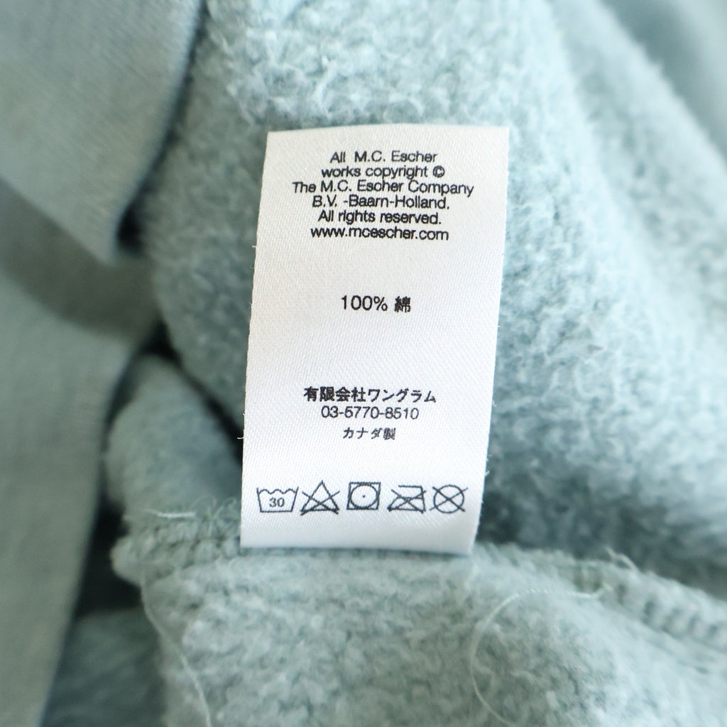 SUPREME(シュプリーム) 17SS M.C. Escher Hooded Sweatshirt マウリッツエッシャー アート総柄プリント プルオーバースウェットパーカー フーディー ブルー