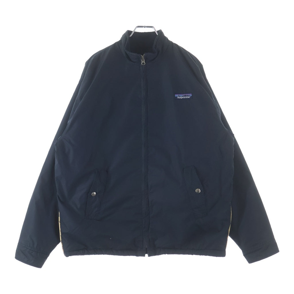 VINTAGE(ヴィンテージ) SUPREME 98AW Shelled Synchilla Type Nylon Jacket シュプリーム シェル シンチラタイプ ナイロンジャケット ネイビー