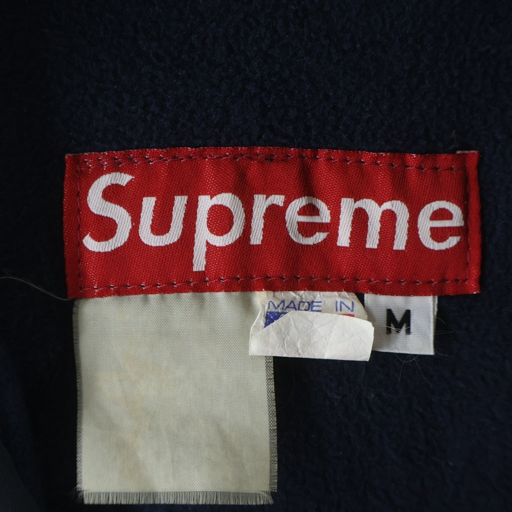 VINTAGE(ヴィンテージ) SUPREME 98AW Shelled Synchilla Type Nylon Jacket シュプリーム シェル シンチラタイプ ナイロンジャケット ネイビー