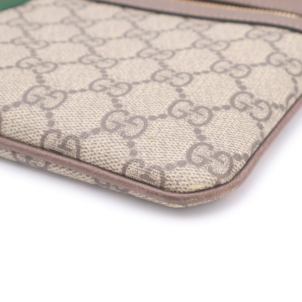 GUCCI(グッチ) GGスプリーム オフディア クラッチバッグ ブラウン 517551 レディース