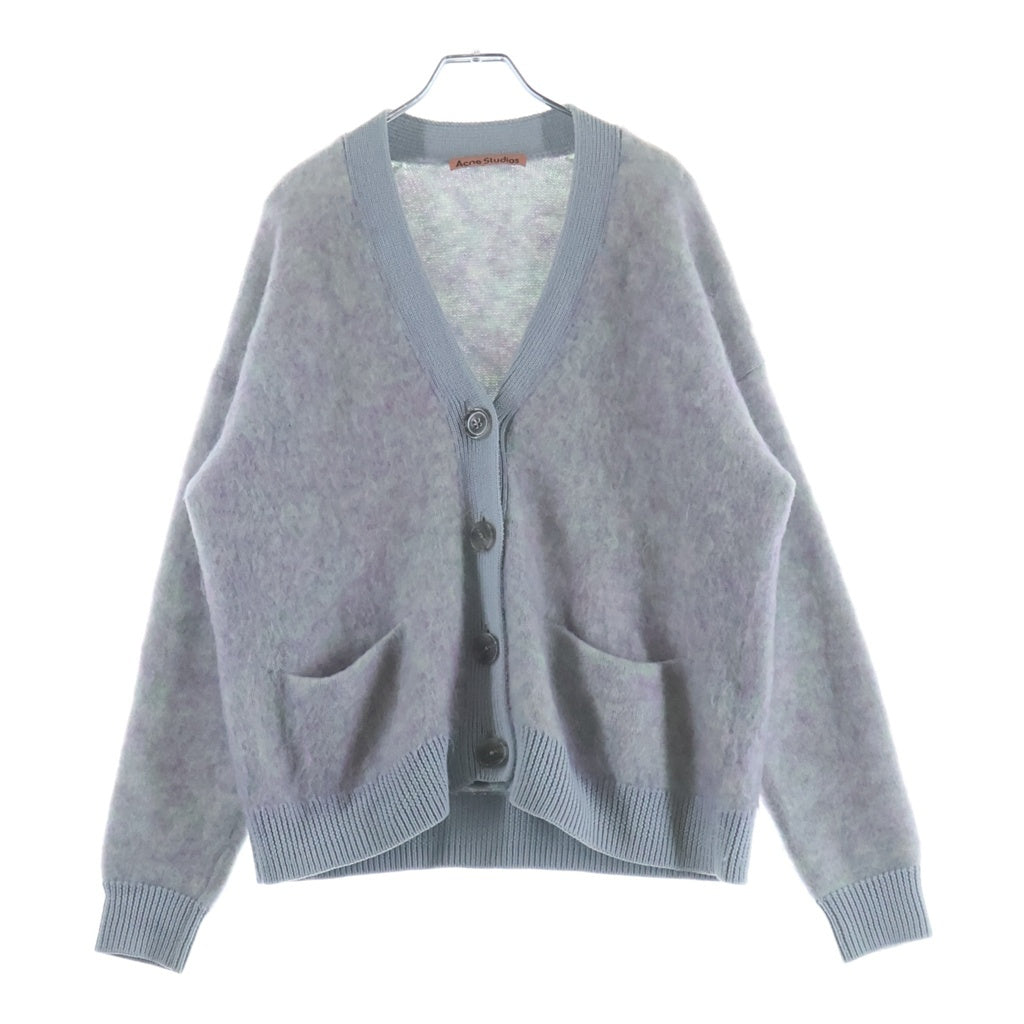 Acne Studios(アクネ ストゥディオズ) 21AW ウールモヘヤカーディガン ブルー FN-WN-KNIT000515 レディース