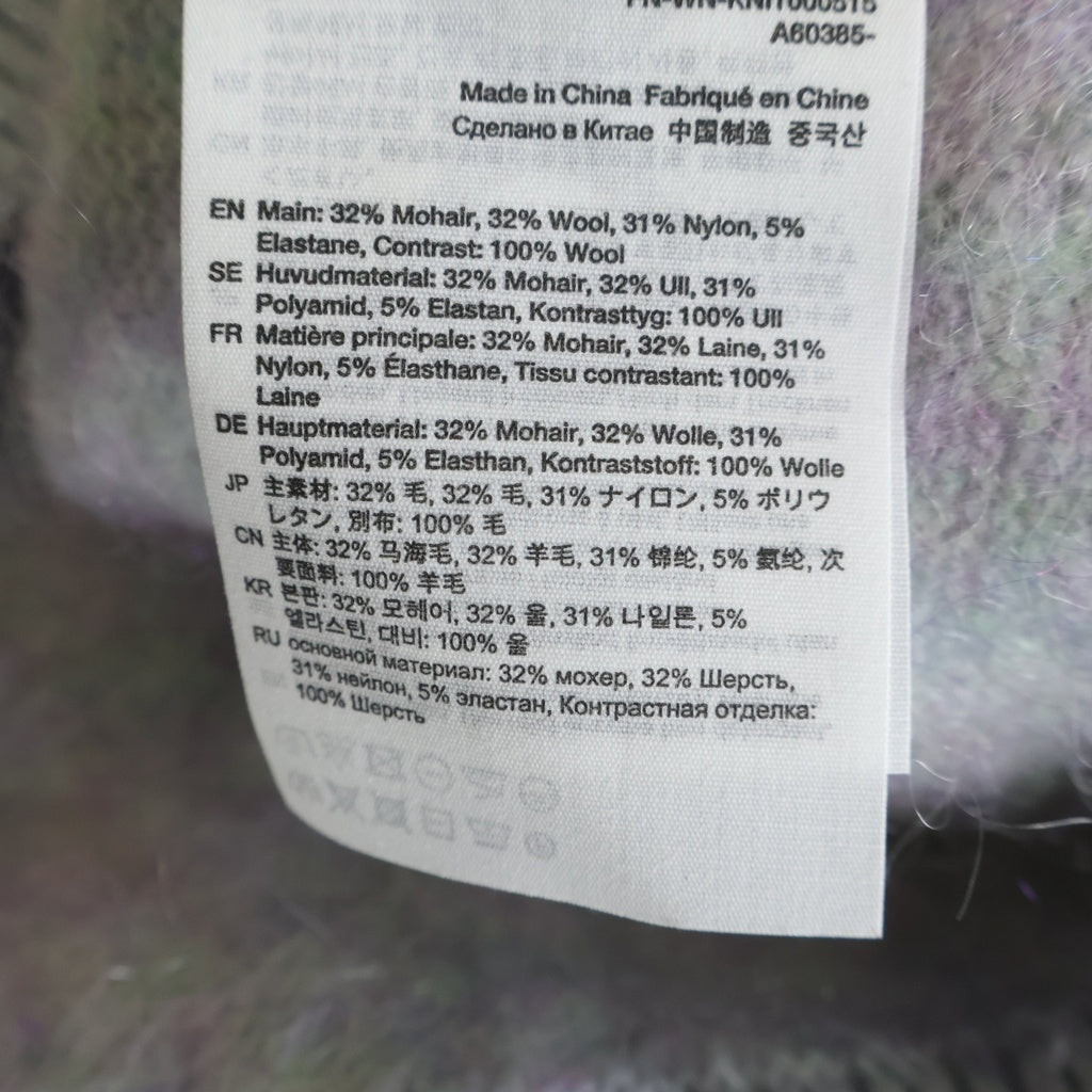 Acne Studios(アクネ ストゥディオズ) 21AW ウールモヘヤカーディガン ブルー FN-WN-KNIT000515 レディース