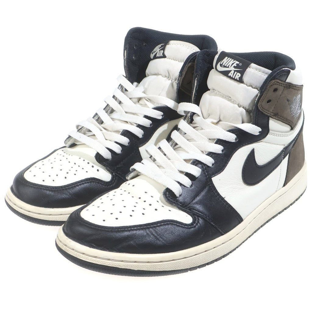 NIKE(ナイキ) AIR JORDAN 1 HIGH OG エアジョーダン1 ダークモカ ハイカットスニーカー ブラウン/ブラック US10.5/28.5cm 555088-105