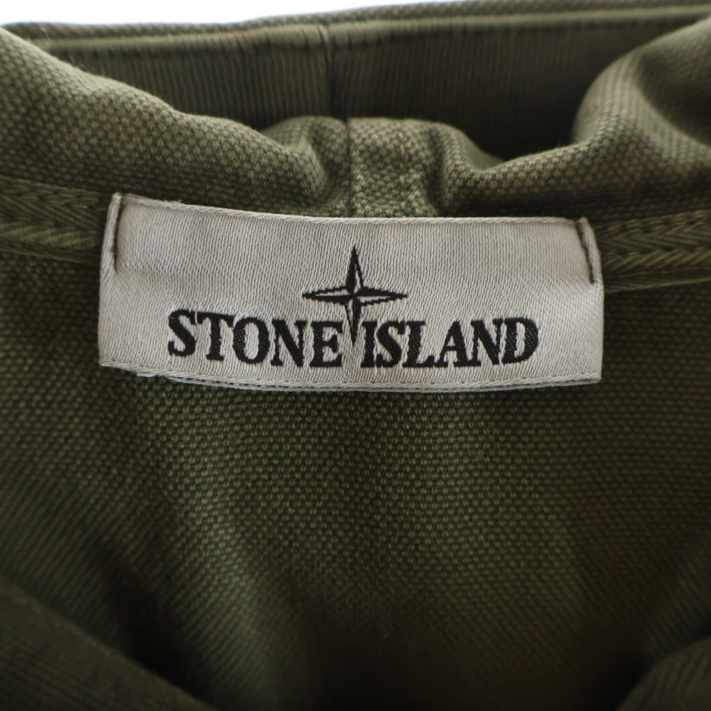 STONE ISLAND(ストーンアイランド) ORGANIC COTTON FLEECE オーガニックコットンフリース コンパスロゴパッチ ジップアップパーカー フーディー グリーン K2S156100017