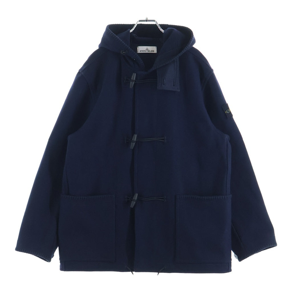 STONE ISLAND(ストーンアイランド) 23AW PANNO SPECIALE パンノ スペチアーレ コンパスロゴパッチ ウール ダッフルコート ネイビー 791542930