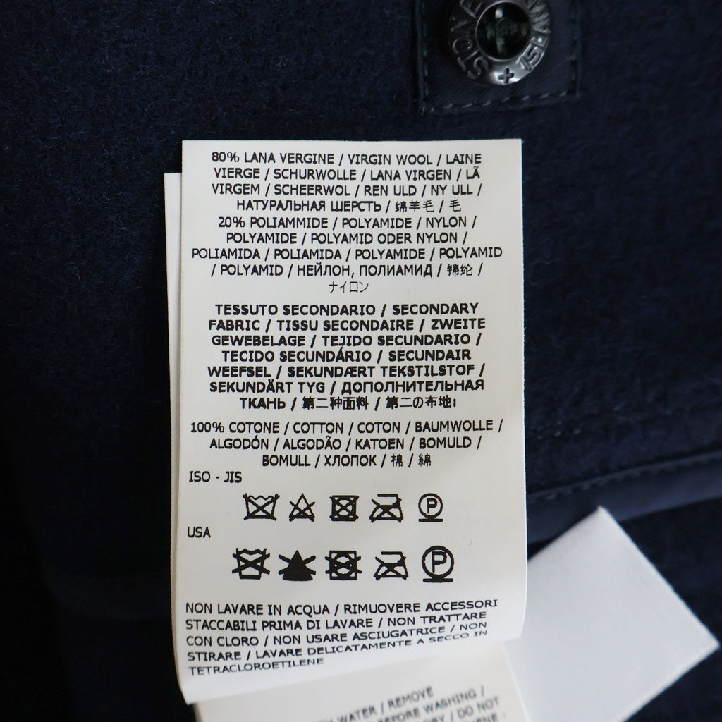 STONE ISLAND(ストーンアイランド) 23AW PANNO SPECIALE パンノ スペチアーレ コンパスロゴパッチ ウール ダッフルコート ネイビー 791542930