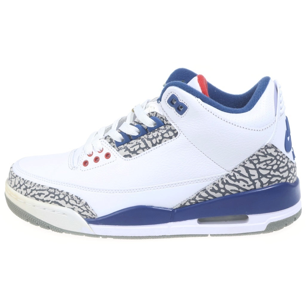 NIKE ナイキ AIR JORDAN 3 RETRO エアジョーダン3 レトロ トゥルー ブルー ハイカットスニーカー ホワイト/ブルー US9.5/27.5cm 854262-106 NIKE(ナイキ) AIR JORDAN 3 RETRO エアジョーダン3 レトロ トゥルー