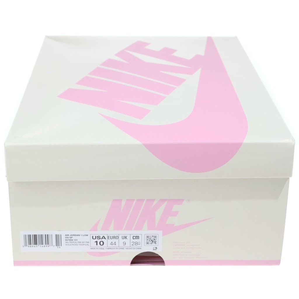 NIKE(ナイキ) ×TRAVIS SCOTT AIR JORDAN 1 RETRO LOW OG SP トラヴィススコット エアジョーダン1 レトロ ロウカットスニーカー ピンク/ホワイト US10/28cm IQ7604-101