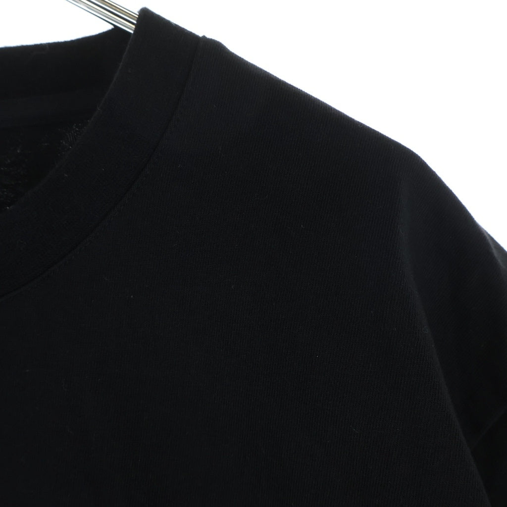 NO BRAND(ノーブランド) 26SS VOWELS バウルズ BLUR TEE ブラ クルーネック 半袖Tシャツ カットソー ブラック VO26SS-T003-99-0