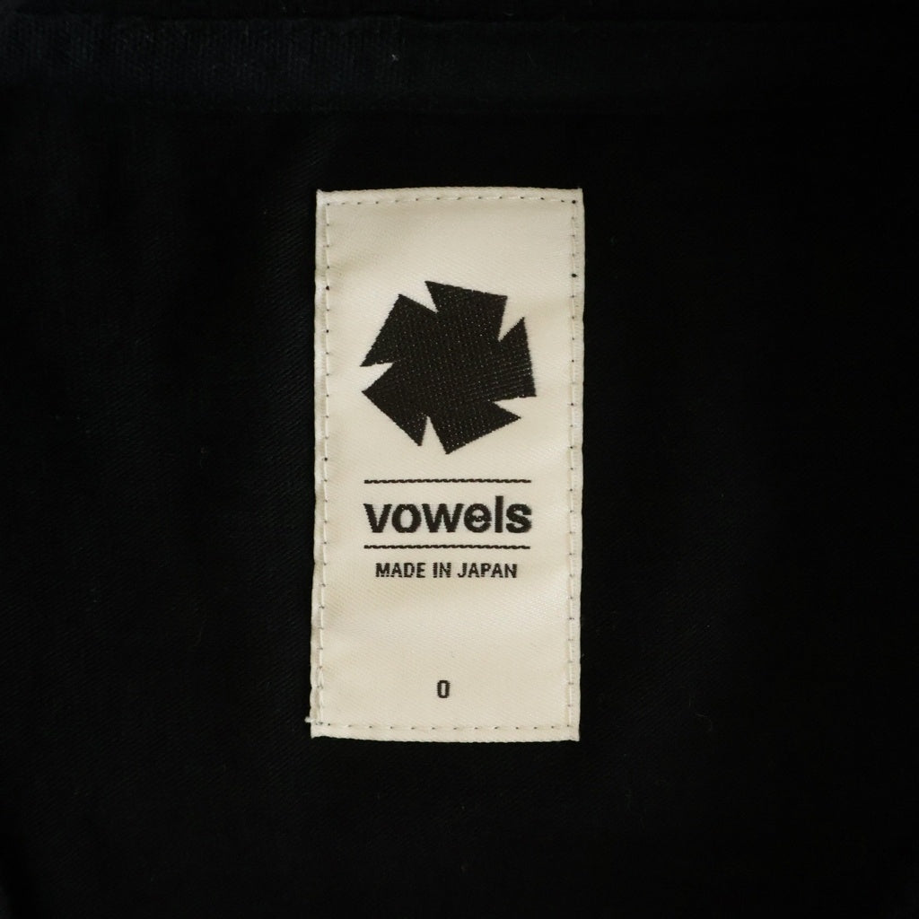 NO BRAND(ノーブランド) 26SS VOWELS バウルズ BLUR TEE ブラ クルーネック 半袖Tシャツ カットソー ブラック VO26SS-T003-99-0
