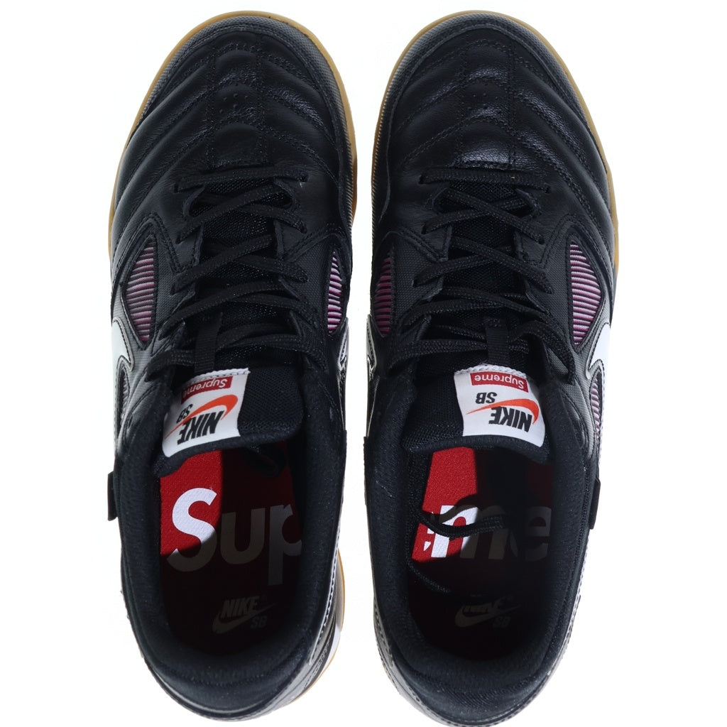 NIKE SB(ナイキエスビー) ×SUPREME LUNER GATO シュプリーム ルナ ガト ローカットスニーカー ブラック/ピンク US9/27cm AR9821-001