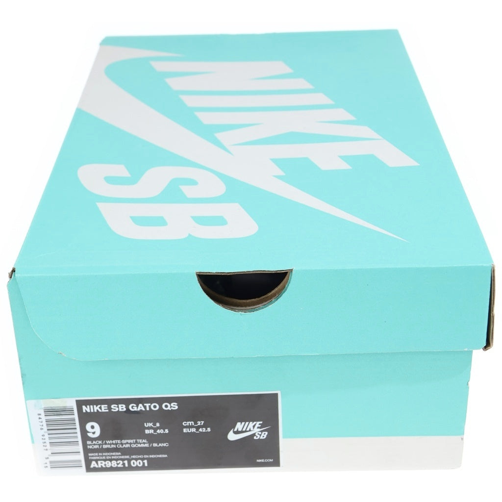 NIKE SB(ナイキエスビー) ×SUPREME LUNER GATO シュプリーム ルナ ガト ローカットスニーカー ブラック/ピンク US9/27cm AR9821-001