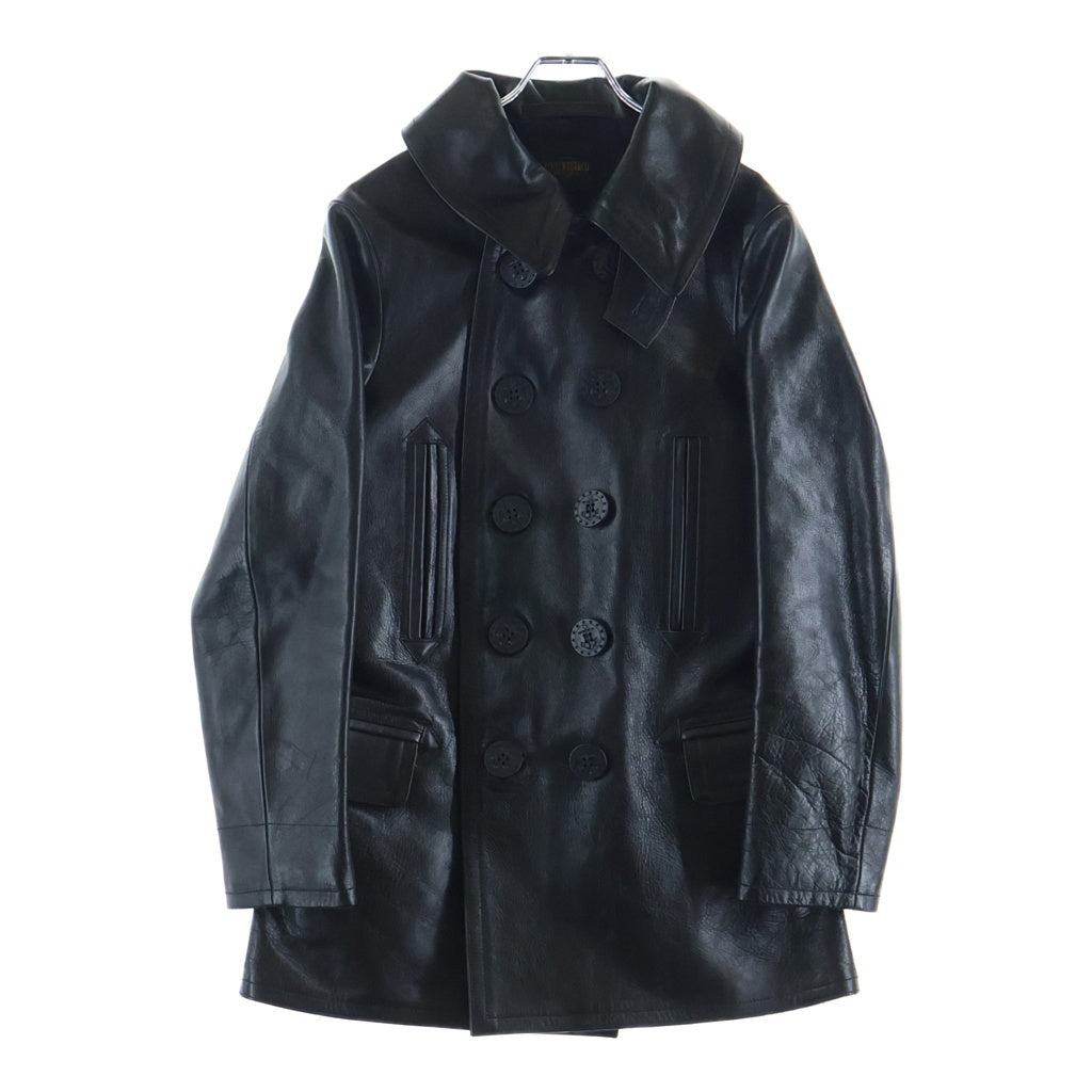 FINECREEK&CO(ファインクリークアンドコー) HOWARD ハワード ホースハイド レザー ピーコート ブラック ACCO001
