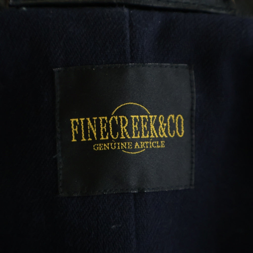 FINECREEK&CO(ファインクリークアンドコー) HOWARD ハワード ホースハイド レザー ピーコート ブラック ACCO001