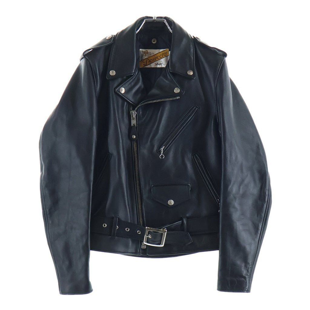 SCHOTT(ショット) 618 RIDERS レザー ダブル ライダースジャケット ブラック 7823950097