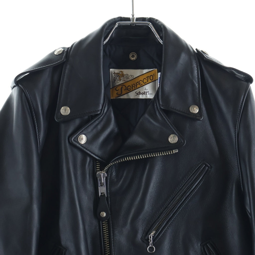 SCHOTT(ショット) 618 RIDERS レザー ダブル ライダースジャケット ブラック 7823950097
