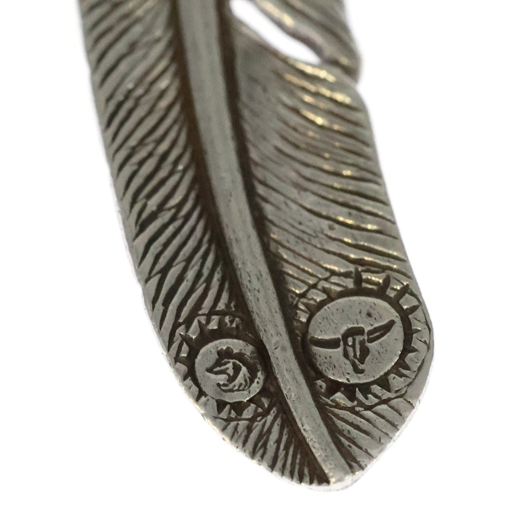 TADY & KING(タディアンドキング) 特大ハートK18フェザー ネックレス ペンダント トップ シルバー/ゴールド
