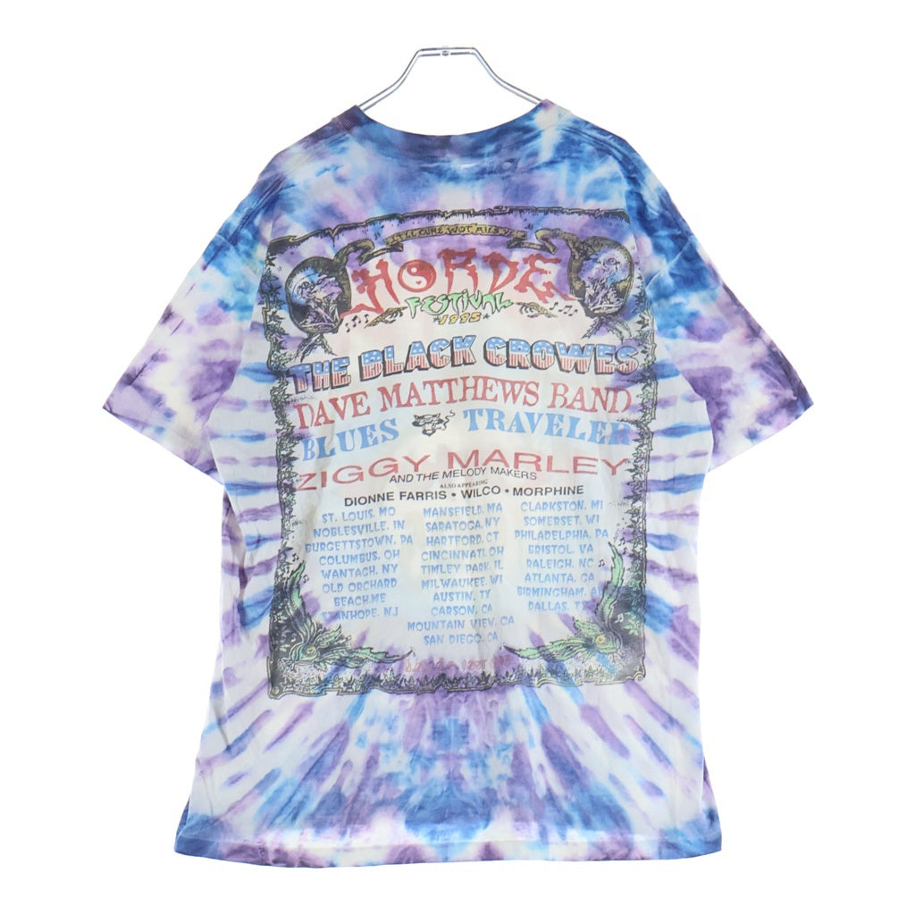 VINTAGE(ヴィンテージ) 90S VINTAGE 1995 HORDE FESTIVAL TOUR TEE ヴィンテージ クルーネック半袖Tシャツ カットソー タイダイ柄 マルチカラー