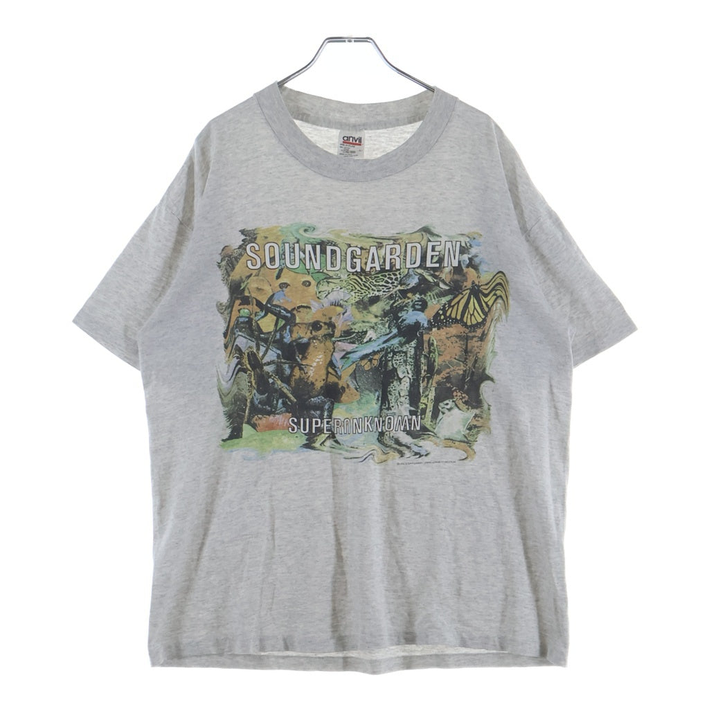 VINTAGE(ヴィンテージ) 90S VINTAGE 1994 SOUNDGARDEN SUPER UNKOWN ヴィンテージ サウンドガーデン スーパーアンノウン クルーネック半袖Tシャツ カットソー ライトグレー