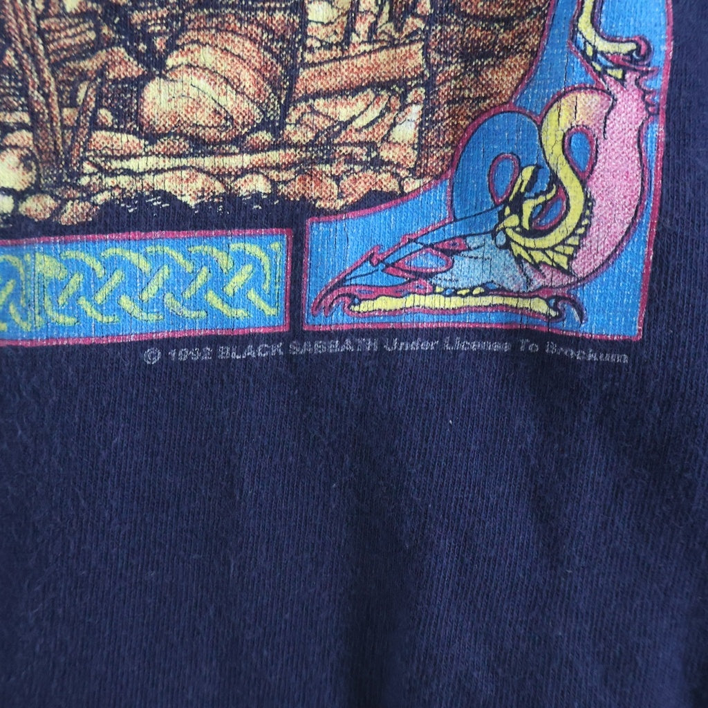 VINTAGE(ヴィンテージ) 90S VINTAGE BLACK SABBATH 4 DESIGN ヴィンテージ ブラックサバス クルーネック半袖Tシャツ カットソー ネイビー