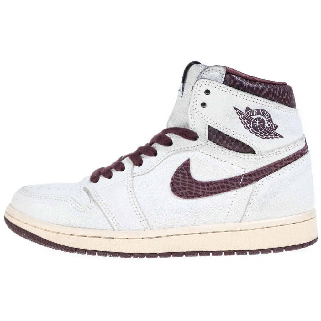 NIKE(ナイキ) ×A MA MANIERE AIR JORDAN 1 RETRO HIGH アママニエール エアジョーダン1 レトロ ハイカットスニーカー ホワイト/ブラウン US7.5/25.5cm DO7097-100