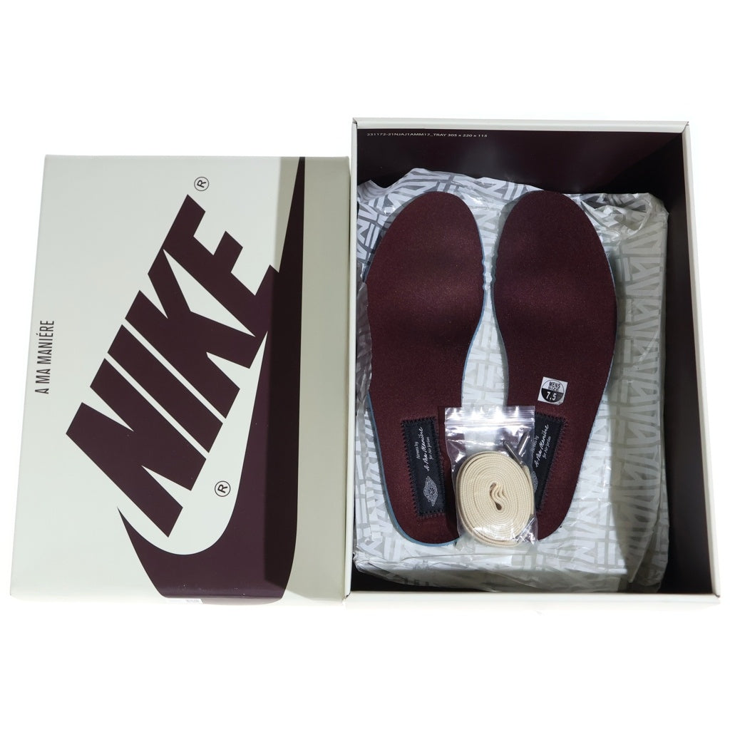 NIKE(ナイキ) ×A MA MANIERE AIR JORDAN 1 RETRO HIGH アママニエール エアジョーダン1 レトロ ハイカットスニーカー ホワイト/ブラウン US7.5/25.5cm DO7097-100