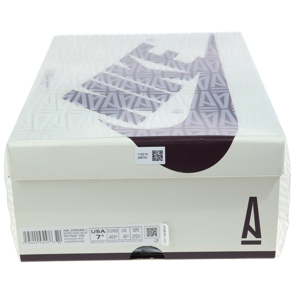 NIKE(ナイキ) ×A MA MANIERE AIR JORDAN 1 RETRO HIGH アママニエール エアジョーダン1 レトロ ハイカットスニーカー ホワイト/ブラウン US7.5/25.5cm DO7097-100