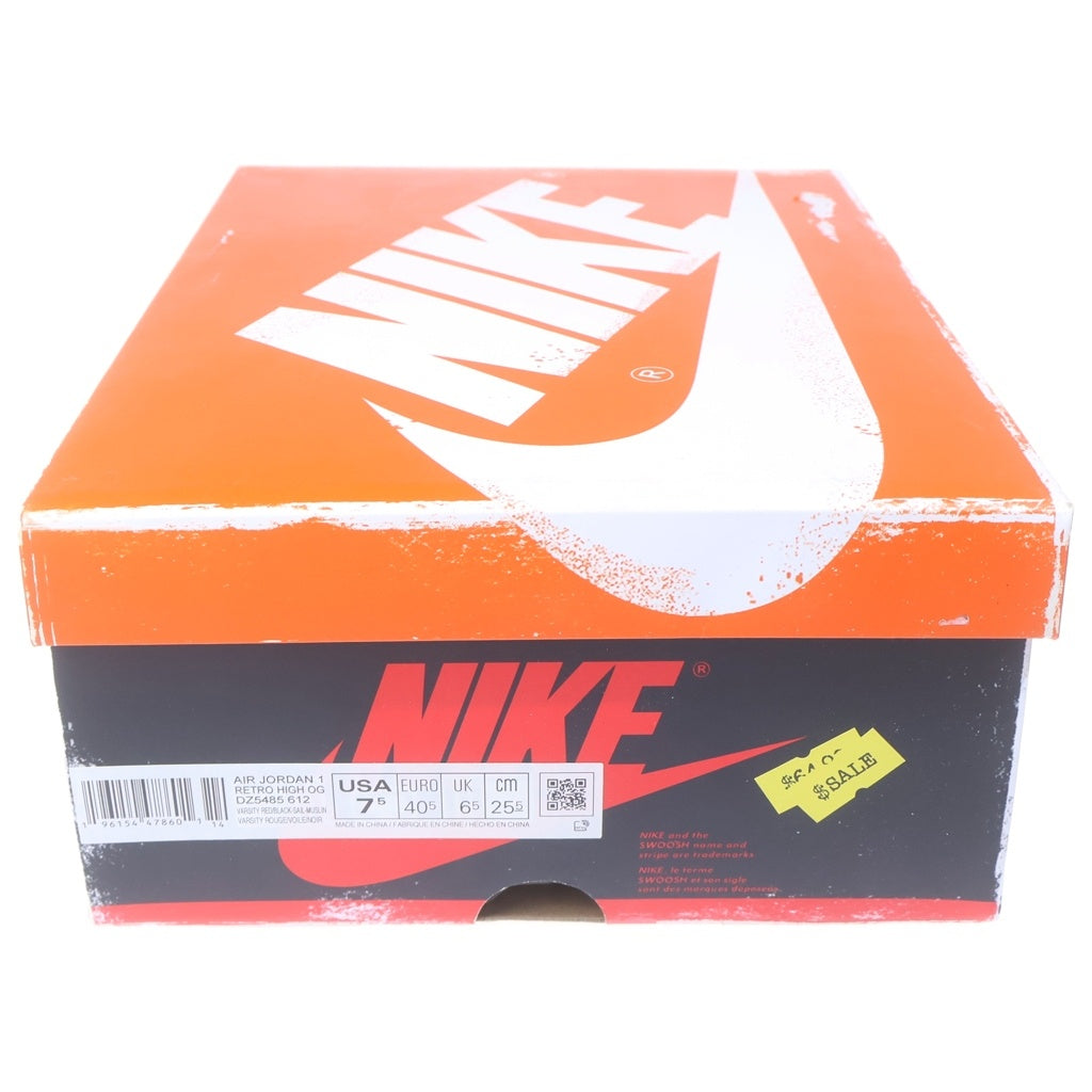 NIKE(ナイキ) AIR JORDAN 1 HIGH OG LOST&FOUND CHICAGO エアジョーダン1 ロストアンドファウンド シカゴ ハイカットスニーカー ホワイト/レッド US7.5/25.5cm DZ5485-612