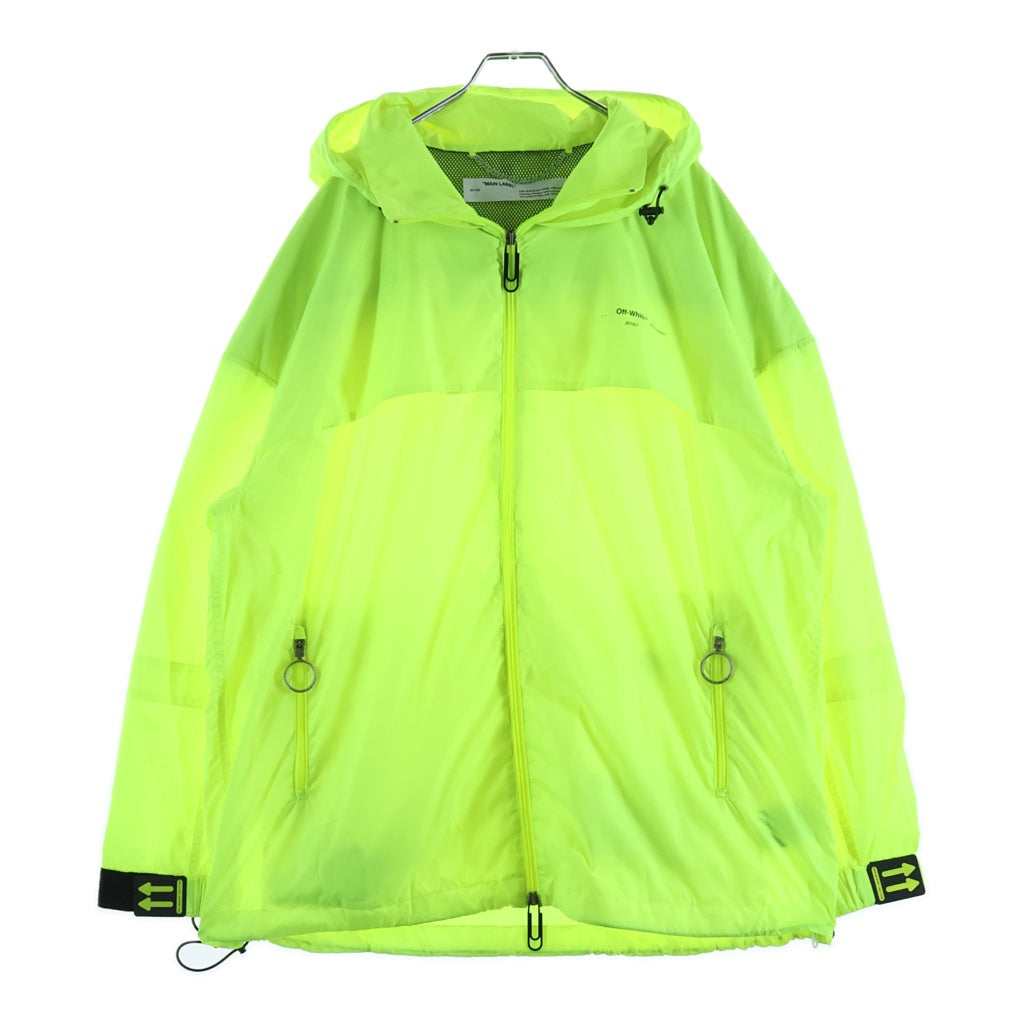 OFF-WHITE(オフホワイト) 20SS HOODED LIGHTWEIGHT JACKET ライトウェイト フーデッドナイロンジャケット イエロー OMEB014R20D16021