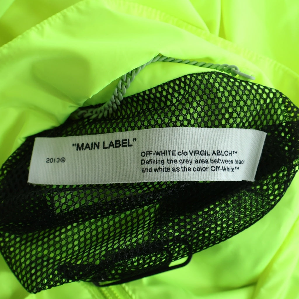 OFF-WHITE(オフホワイト) 20SS HOODED LIGHTWEIGHT JACKET ライトウェイト フーデッドナイロンジャケット イエロー OMEB014R20D16021