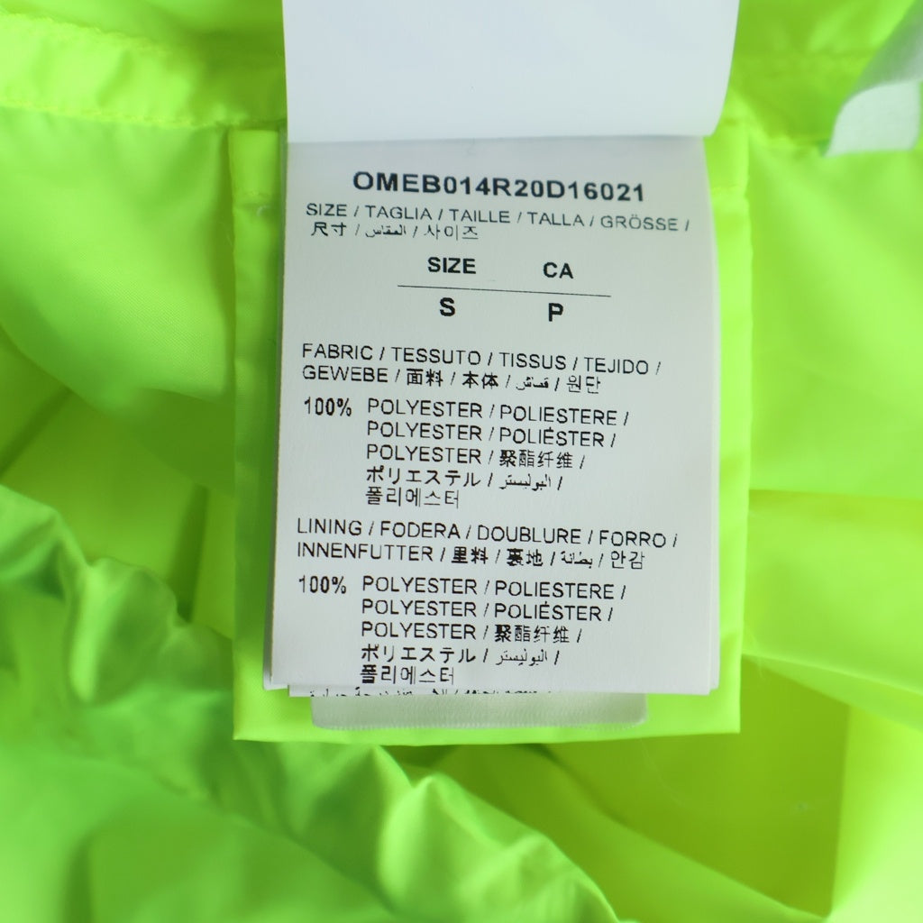 OFF-WHITE(オフホワイト) 20SS HOODED LIGHTWEIGHT JACKET ライトウェイト フーデッドナイロンジャケット イエロー OMEB014R20D16021