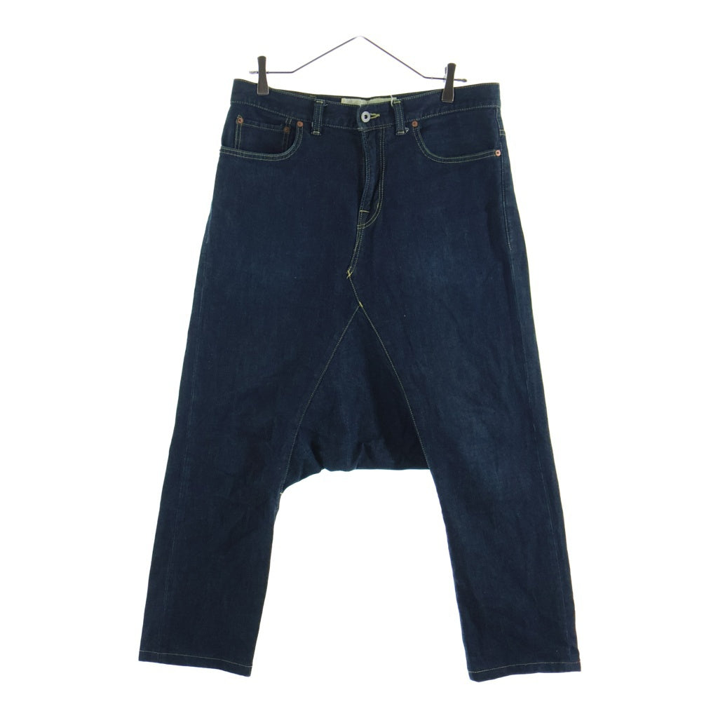 COMME des GARCONS(コムデギャルソン) 13SS ×GANRYU ガンリュウ サルエルストレッチ ジップフライデニムパンツ インディゴ EK-P001