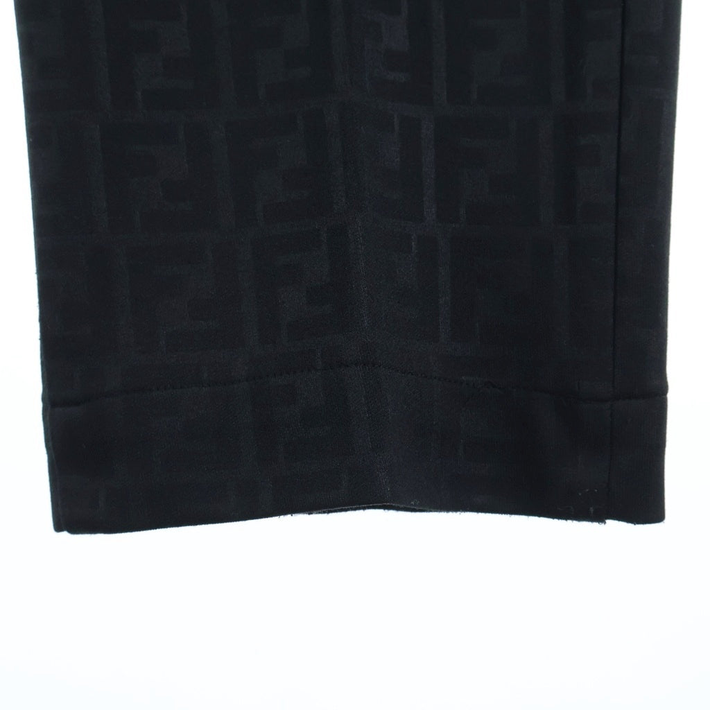 FENDI(フェンディ) ズッカ柄 イタリア製 テーパードスラックスパンツ ブラック