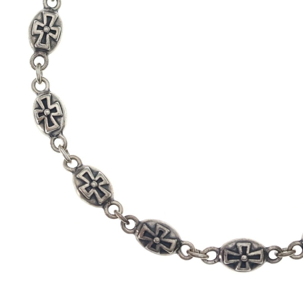 Justin Davis(ジャスティンデイヴィス) HEAVY CROSS CHAIN QE2 ヘビークロスモチーフ ネックレスチェーン シルバー