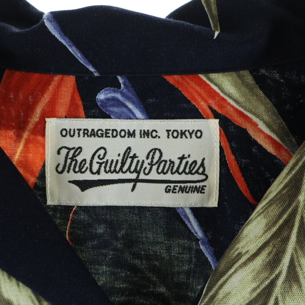 WACKO MARIA(ワコマリア) 18SS BIRD OF PARADISE HAWAIIAN SHIRT バード オブパラダイス ハワイアン オープンカラー 半袖シャツ ブラック 18SS-WMS-HI10