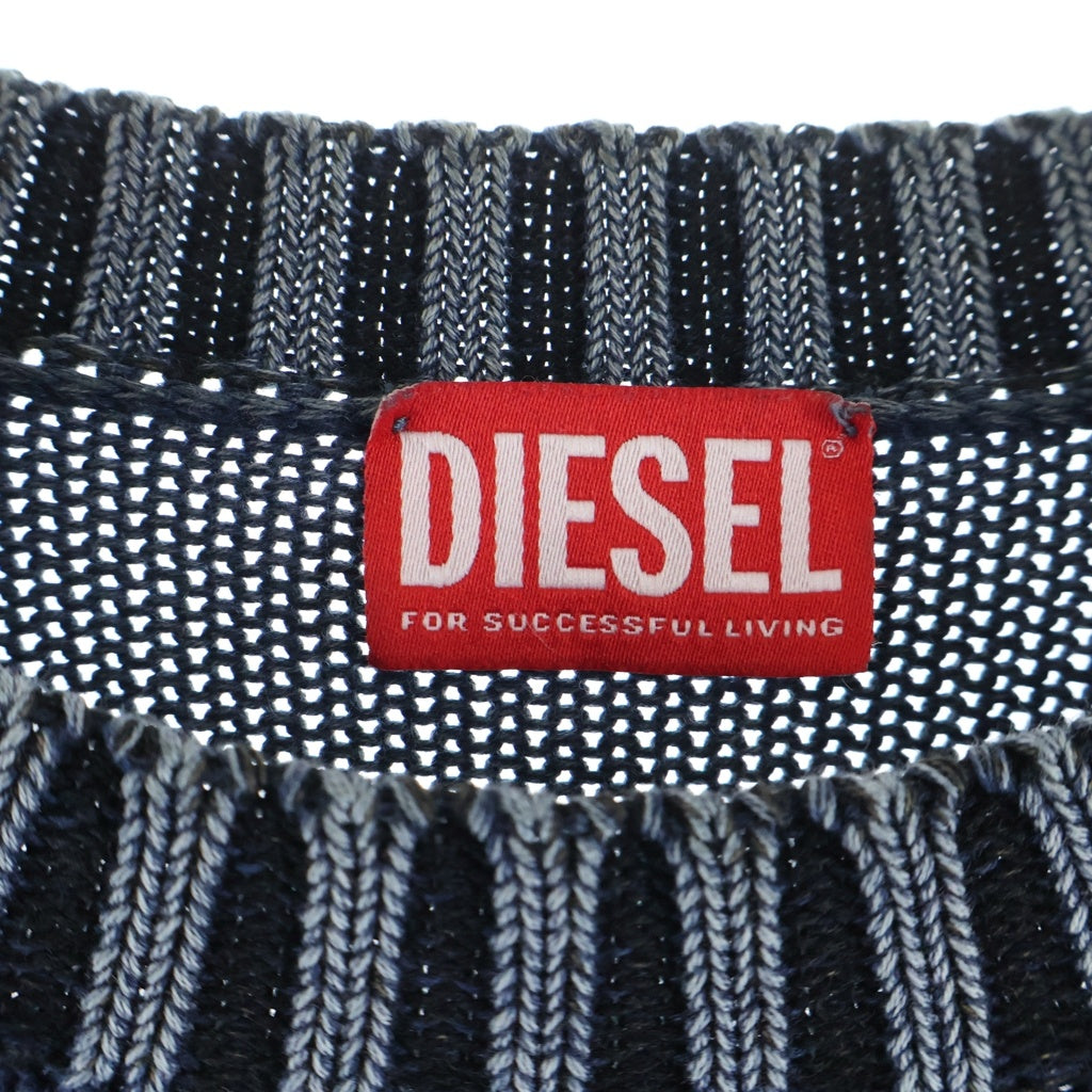 DIESEL(ディーゼル) 24AW K-DELOS-A ポリエステル クルーネック ニット セーター ネイビー A17842
