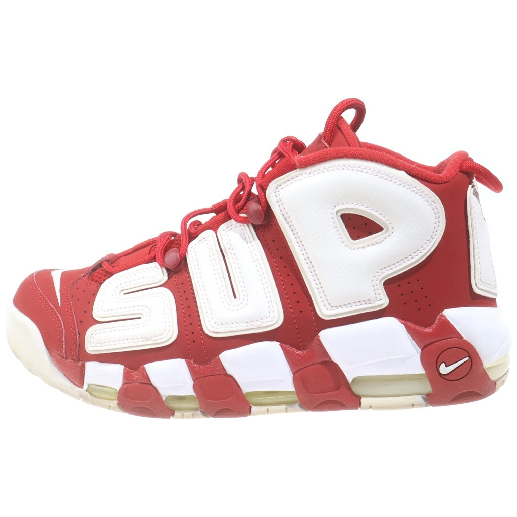 SUPREME(シュプリーム) ×SUPREME AIR MORE UPTEMPO シュプリーム エアモアアップテンポ ハイカットスニーカー レッド/ホワイト US10.5/28.5cm 902290-600