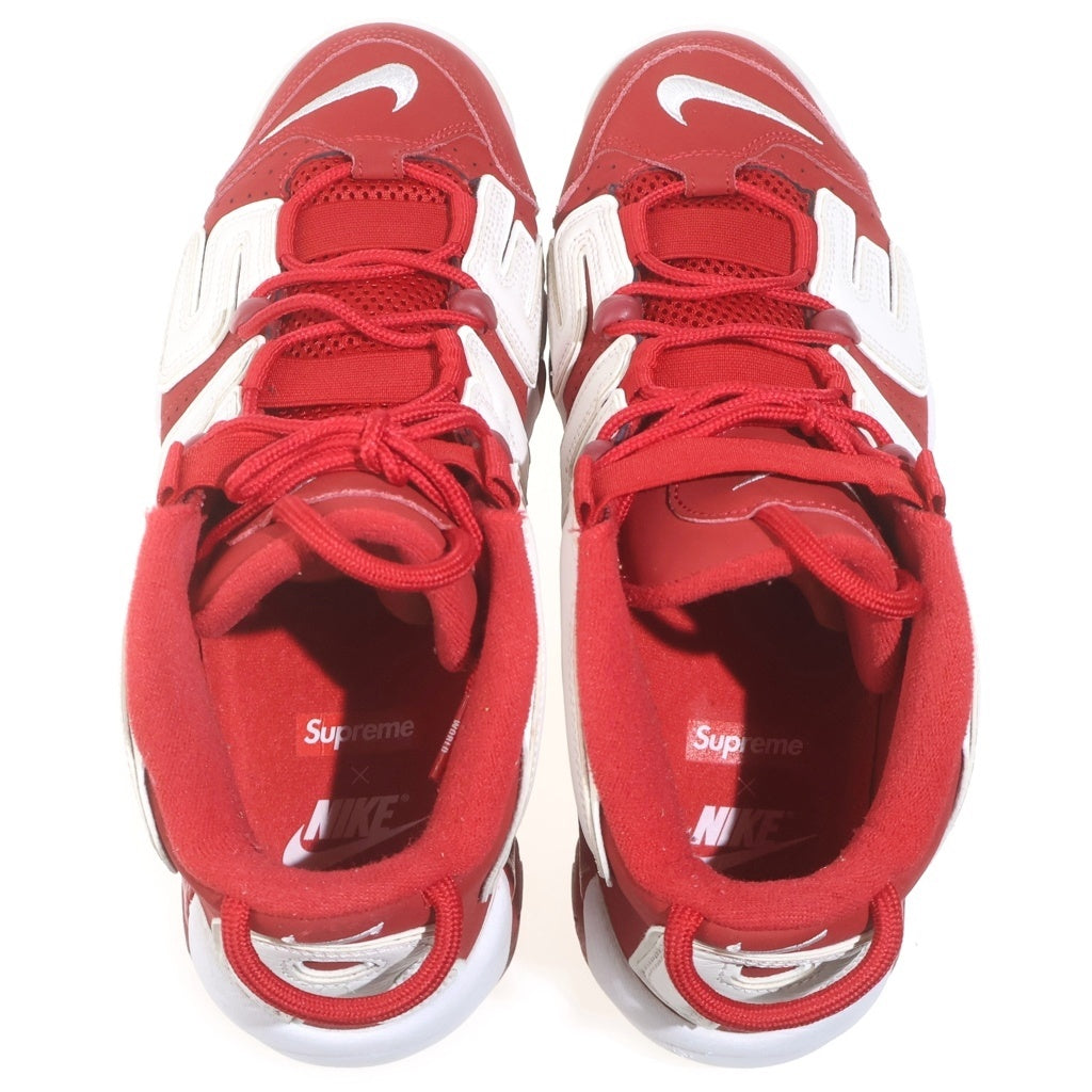 SUPREME(シュプリーム) ×SUPREME AIR MORE UPTEMPO シュプリーム エアモアアップテンポ ハイカットスニーカー レッド/ホワイト US10.5/28.5cm 902290-600