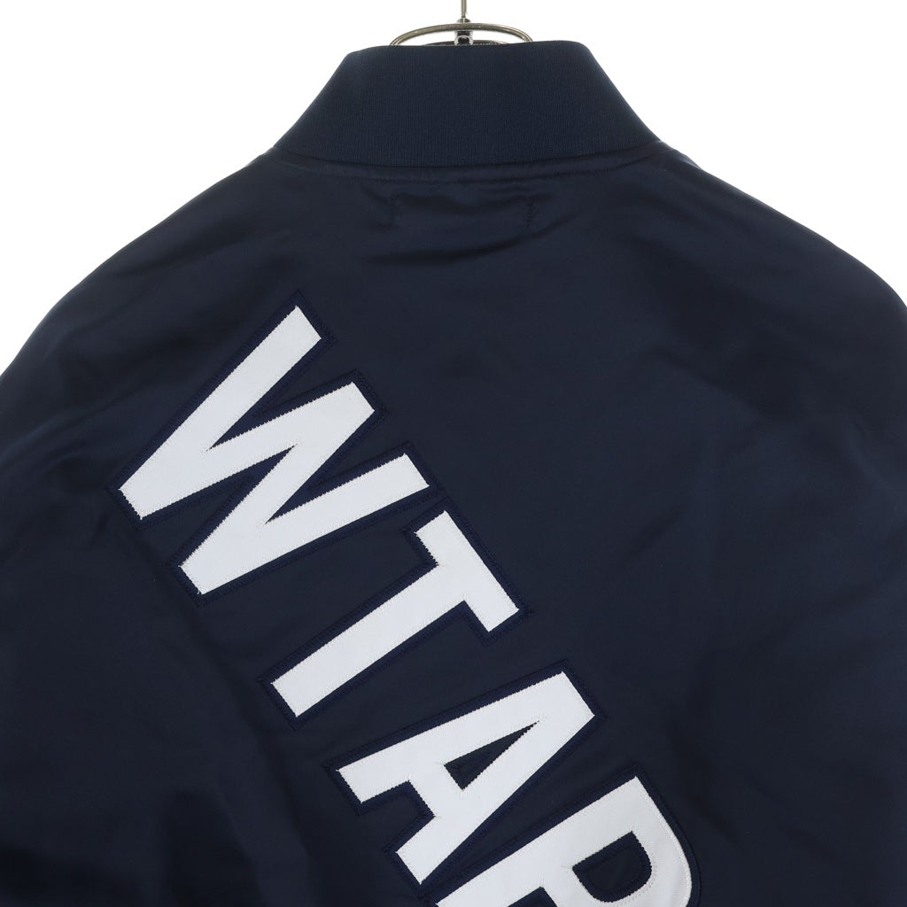 WTAPS(ダブルタップス) 26SS TEAM JACKET NYLON. TWILL ナイロン ツイル チーム ボンバージャケット ネイビー 261TQDT-JKM01