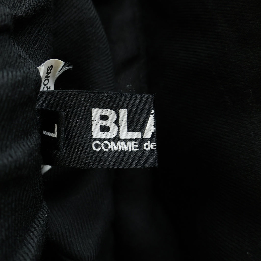 BLACK COMME des GARCONS(ブラックコムデギャルソン) 22SS AD2021 サルエルパンツ ゴムウエスト ブラック 1I-P015