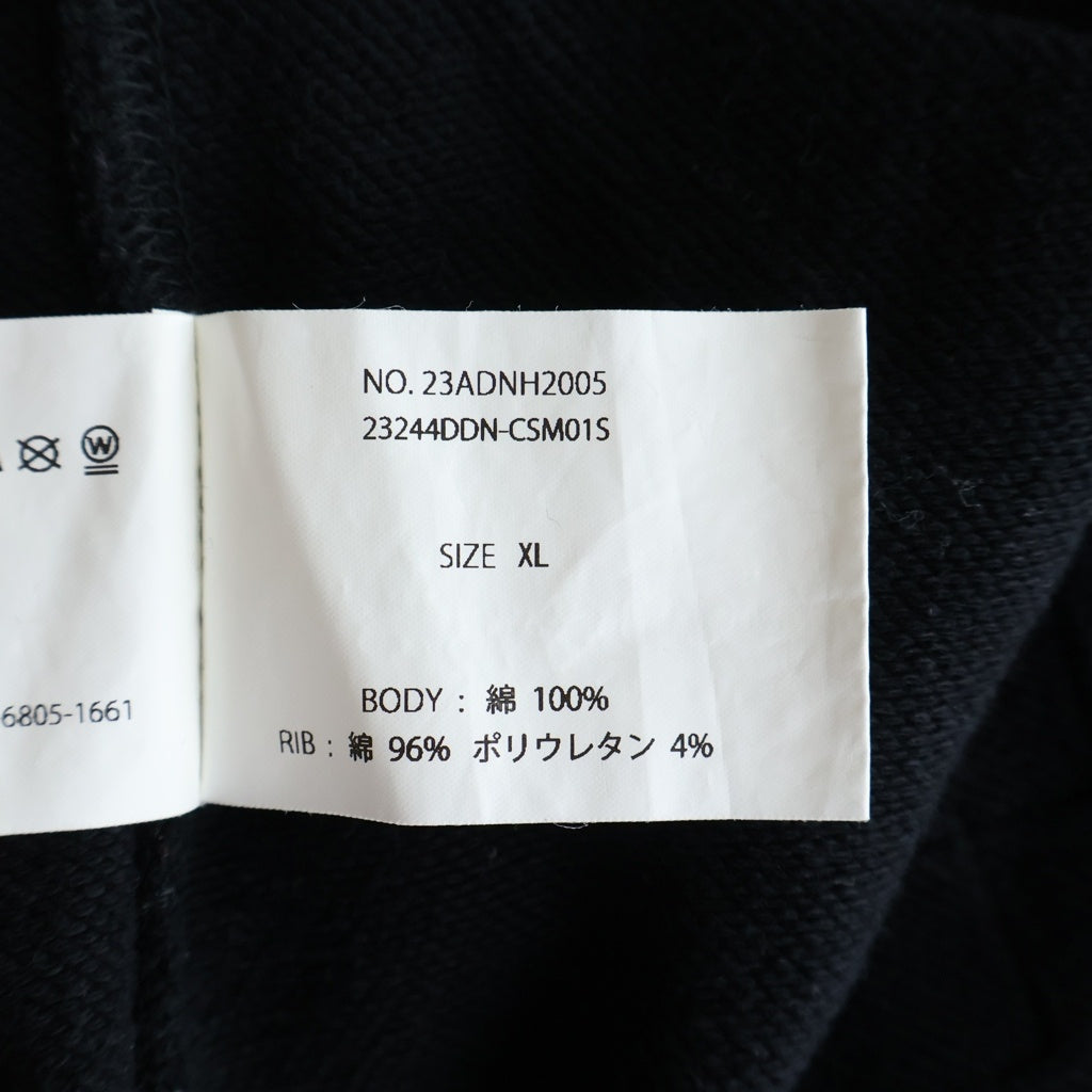 NEIGHBORHOOD(ネイバーフッド) 23AW ×DELUXE SWEATSHIRT LS ロゴプリント デラックス クルーネックスウェット トレーナー ブラック 23244DDN-CSM01S