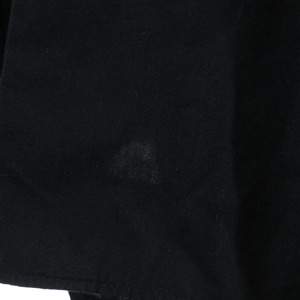 BLACK COMME des GARCONS(ブラックコムデギャルソン) 22AW AD2022 レギュラーカラー コットン 長袖ねじれシャツ ブラック 1J-B012