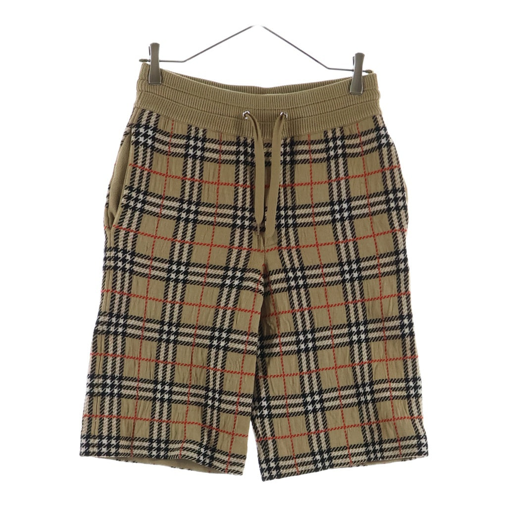 BURBERRY(バーバリー) ノヴァチェック ニットハーフパンツ ベージュ 8021341