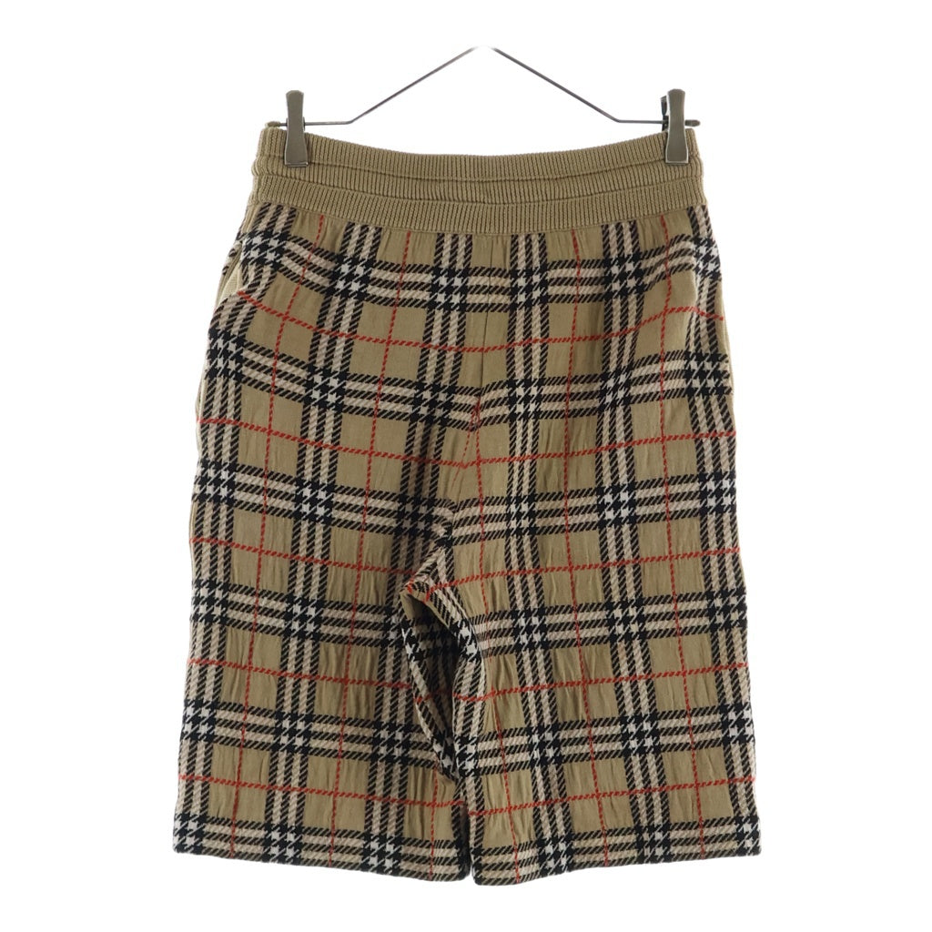 BURBERRY(バーバリー) ノヴァチェック ニットハーフパンツ ベージュ 8021341