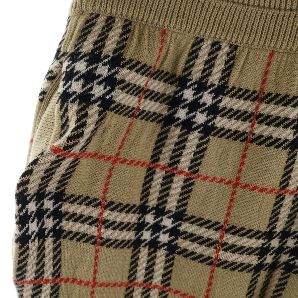 BURBERRY(バーバリー) ノヴァチェック ニットハーフパンツ ベージュ 8021341